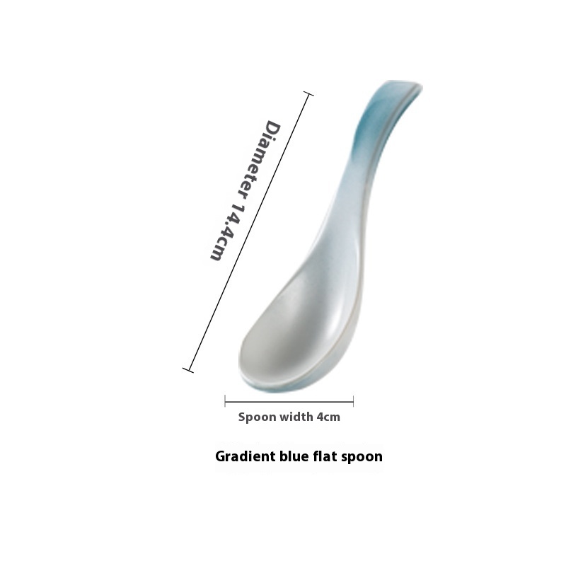 Gradient Blue Flat Spoon