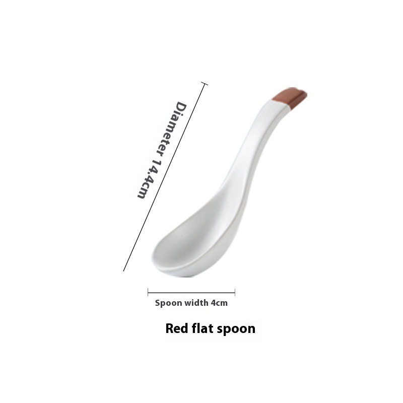 Rubai Red Flat Spoon