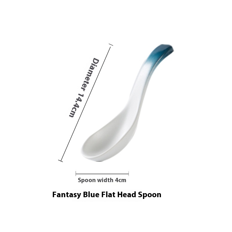 Fantasy Blue Flat Spoon