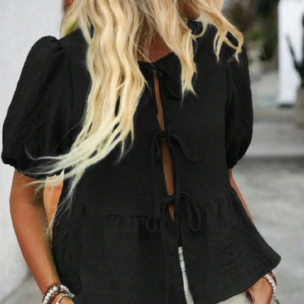 Women's Fashion Casual Solid Color Shirt