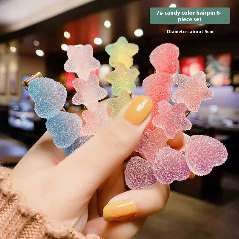 Candy Color Hair Clip 6PCs