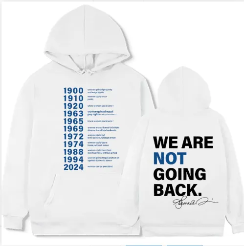 New European And American Letter Printed Hoodie White - Shop at LoveMi
