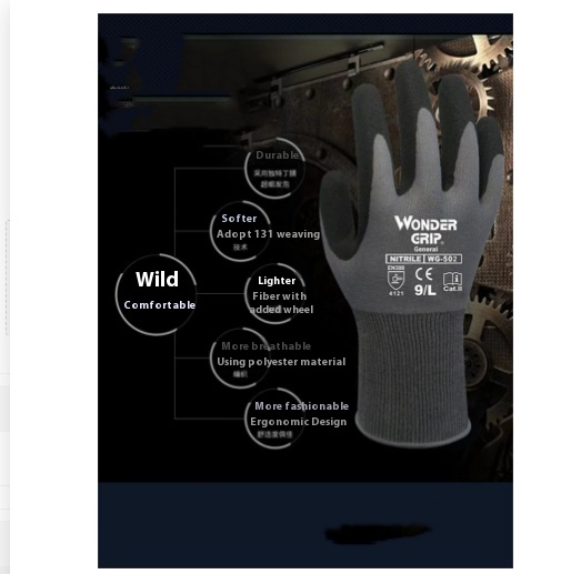 Title 9, Gloves Nitrile Intumescent Coating Universal Br...