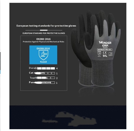 Title 10, Gloves Nitrile Intumescent Coating Universal Br...