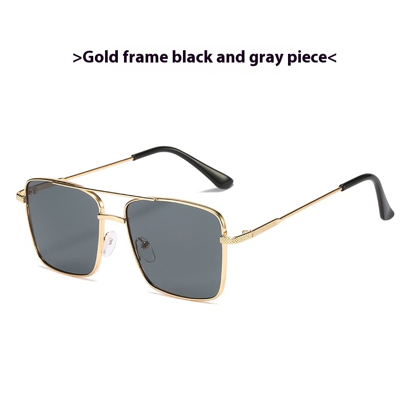 Gold Frame Black And Grey Lens