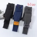 Blue Cropped Velvet