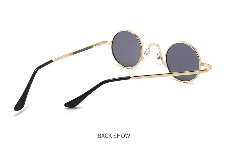 Title 12, Retro Hip Hop Sonnenbrille, kleine runde Fassun...