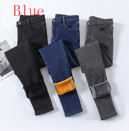 Blue Trousers Velvet