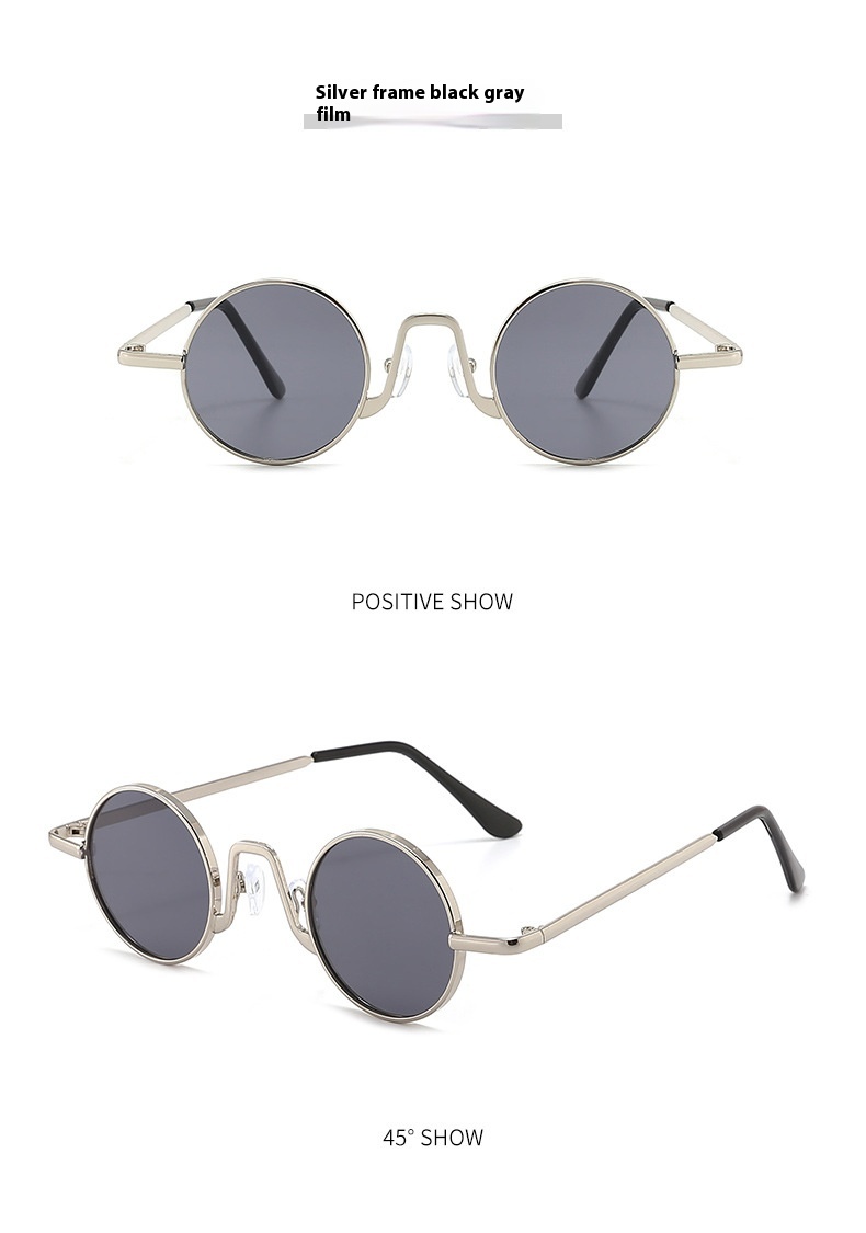 Title 11, Retro Hip Hop Sonnenbrille, kleine runde Fassun...