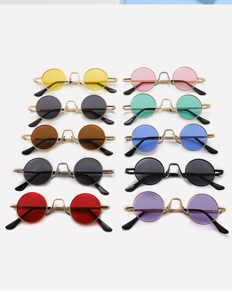Title 9, Retro Hip Hop Sonnenbrille, kleine runde Fassun...