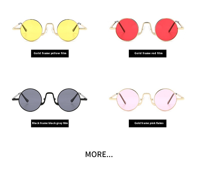 Title 6, Retro Hip Hop Sonnenbrille, kleine runde Fassun...