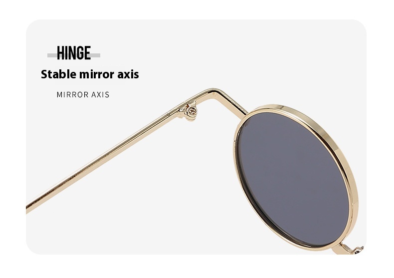 Title 10, Retro Hip Hop Sonnenbrille, kleine runde Fassun...