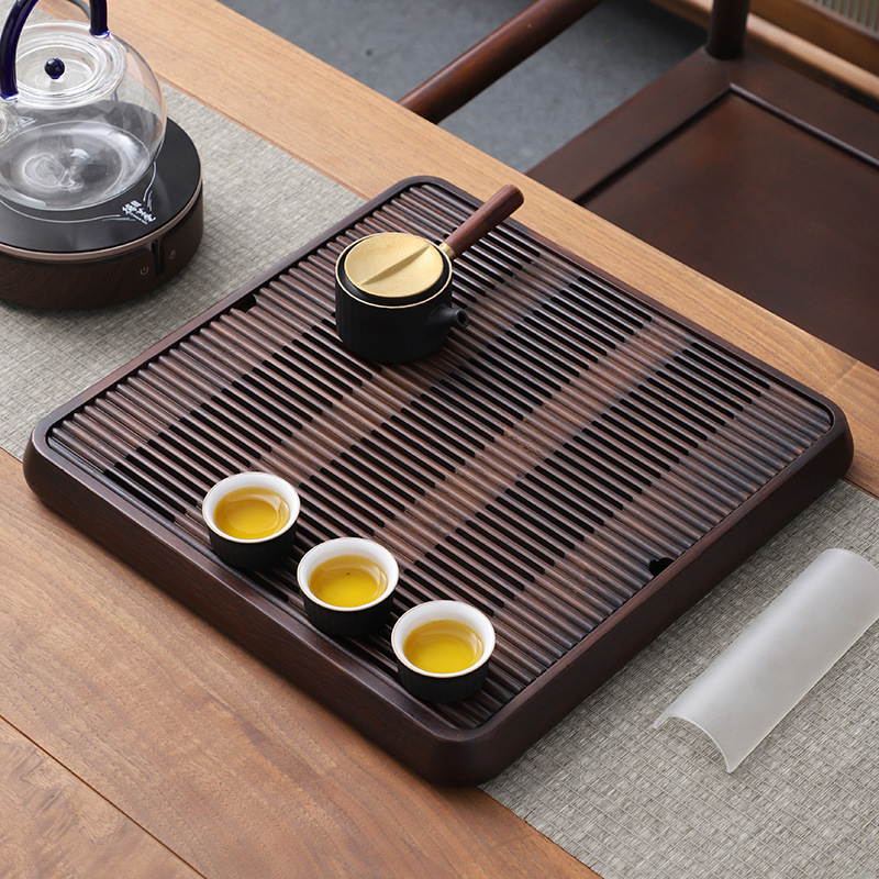 Title 4, Bamboo Tea Tray Household Square Water Storage ...