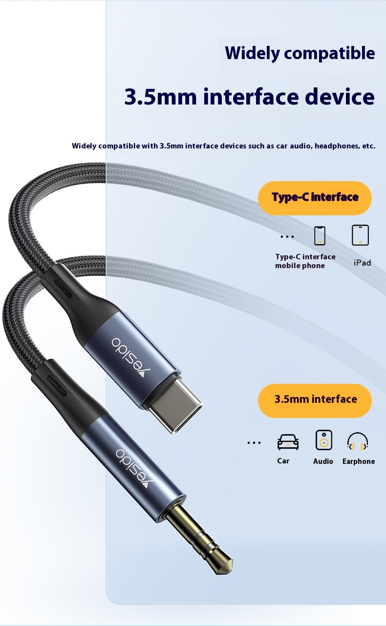 Title 8, Fashion Personality Typec Audio Adapter Cable