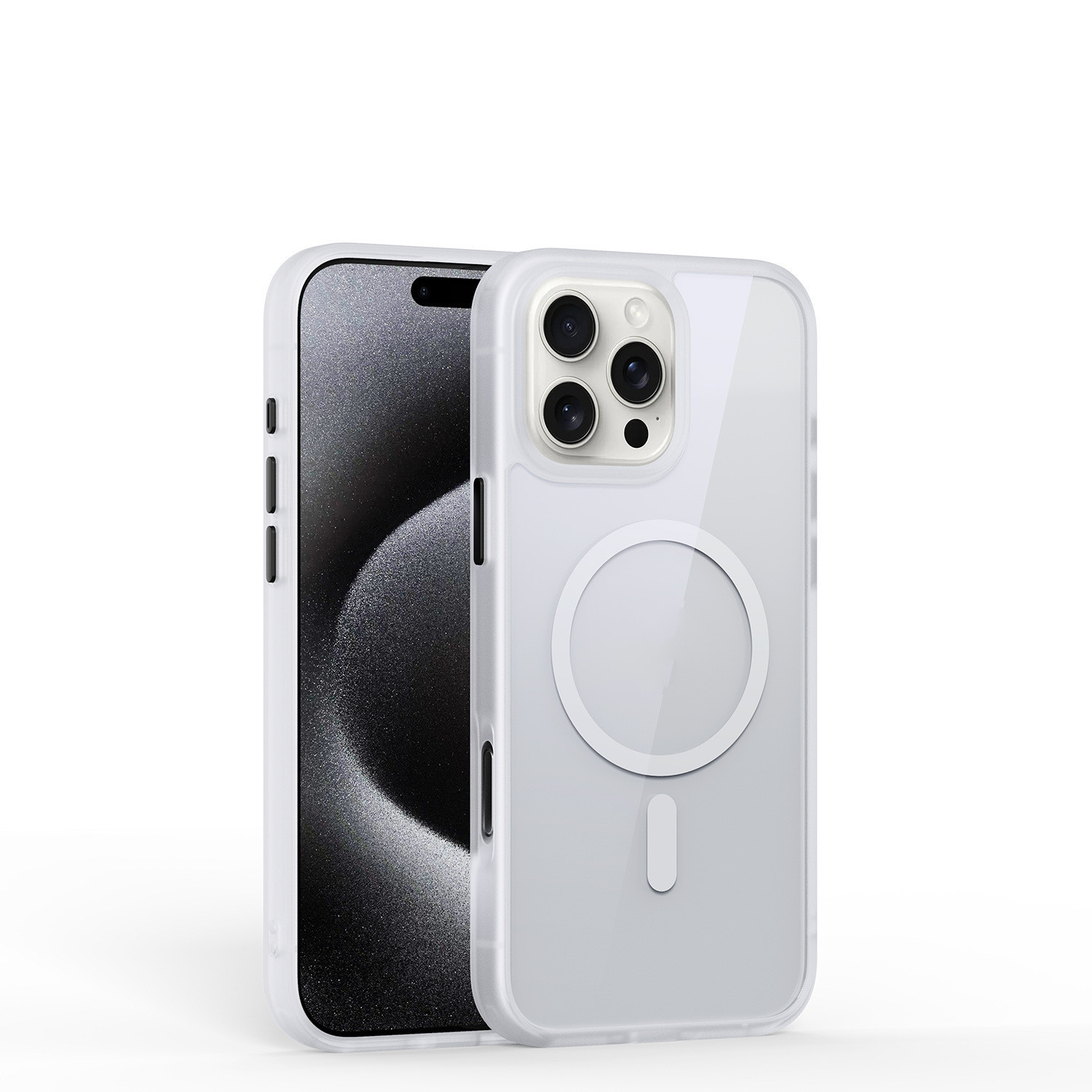 Frosted White Magnetic Suction