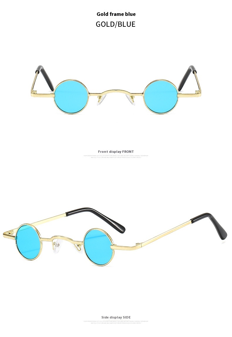 Title 13, Small Frame Round Fashion Vintage Sunglasses