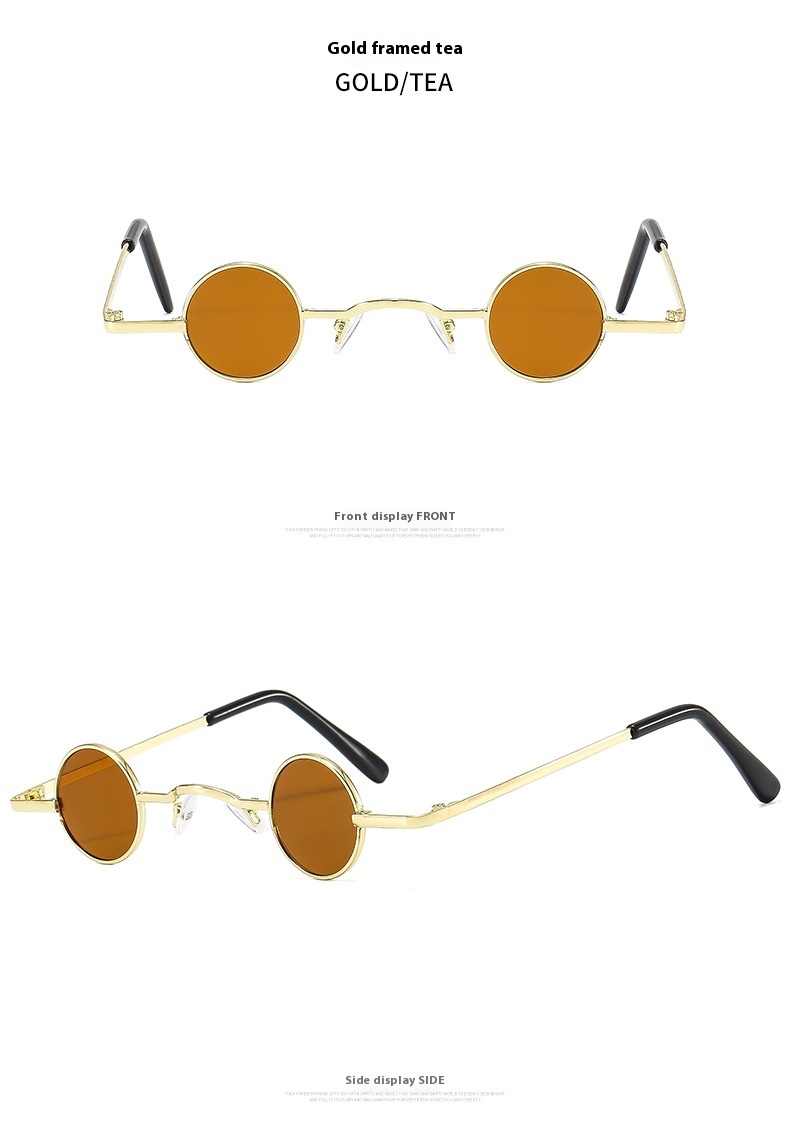 Title 16, Kleine runde Vintage-Sonnenbrille für Damen, mo...