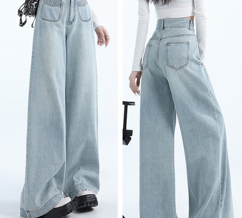 Title 7, Damen Jeans im amerikanischen Retro-Stil, locke...