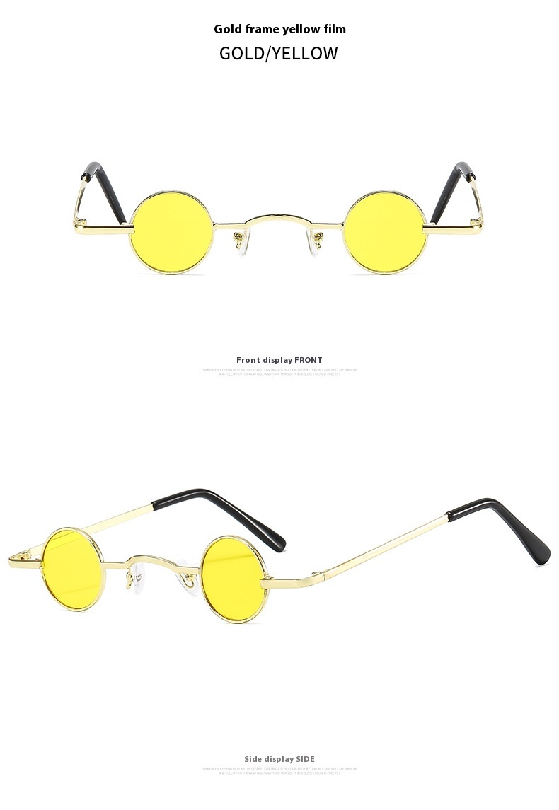 Title 17, Small Frame Round Fashion Vintage Sunglasses