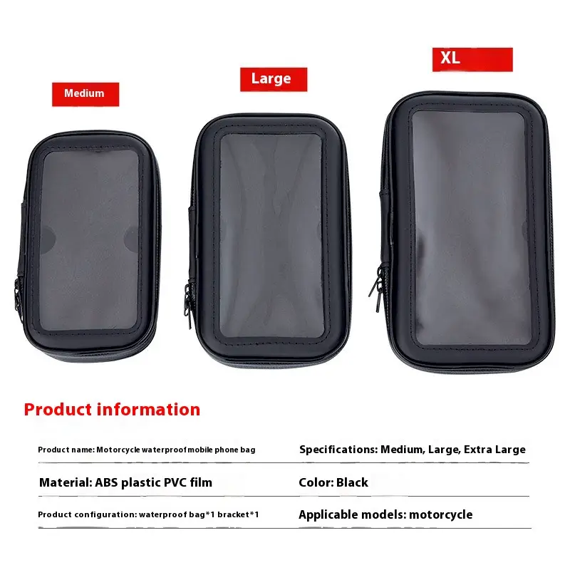 Motorcycle Waterproof Mobile Phone Bag Universal Mobile Phone Holder