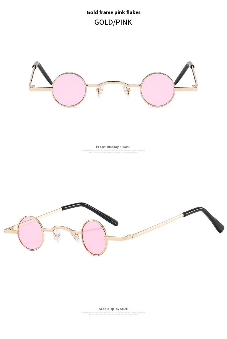 Title 10, Small Frame Round Fashion Vintage Sunglasses