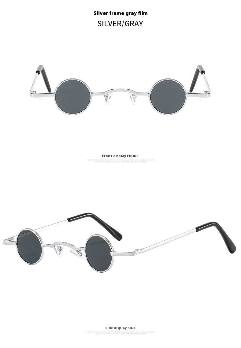 Title 15, Small Frame Round Fashion Vintage Sunglasses