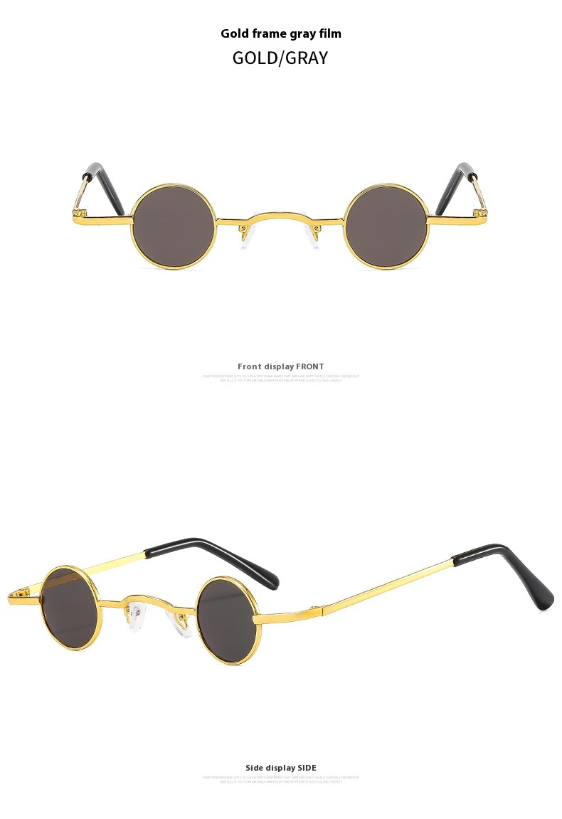 Title 12, Small Frame Round Fashion Vintage Sunglasses