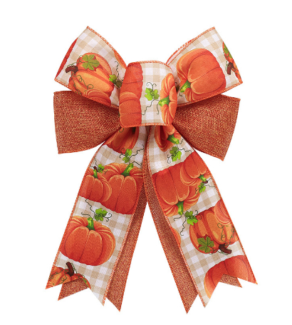 Title 2, Pumpkin Garland Door Frame Decorative Bowknot