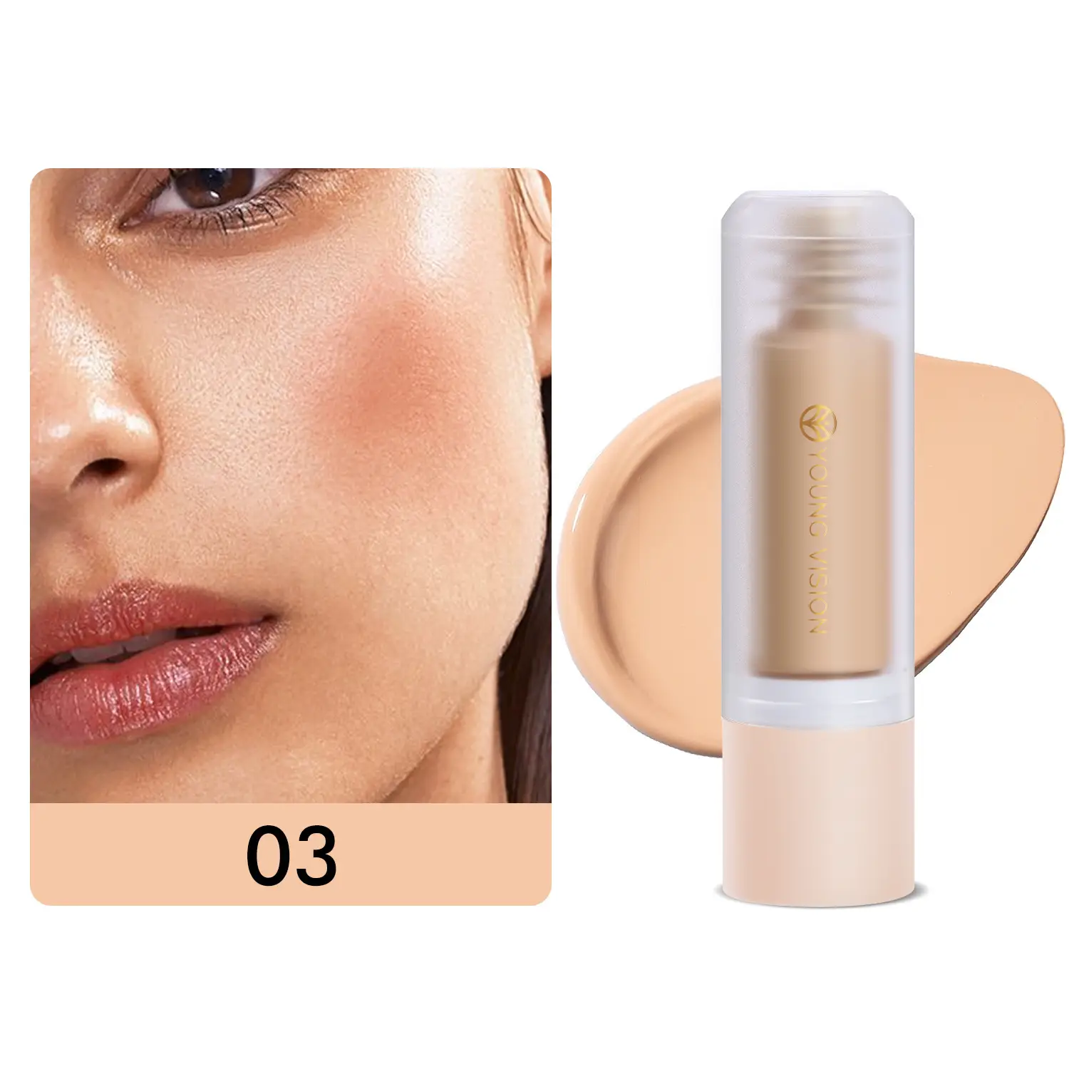 Bottom Press Liquid Foundation Large Capacity