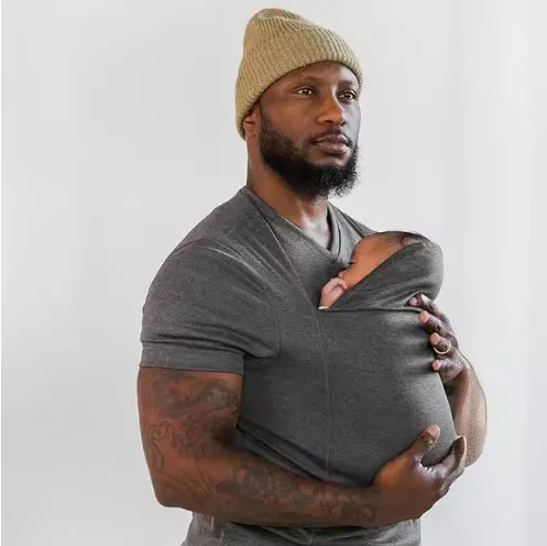 Dad Multifunctional Clothes Kangaroo Mummy Vest Long Sleeve Dark Gray Men'S Short Sleeve - Shop at LoveMi