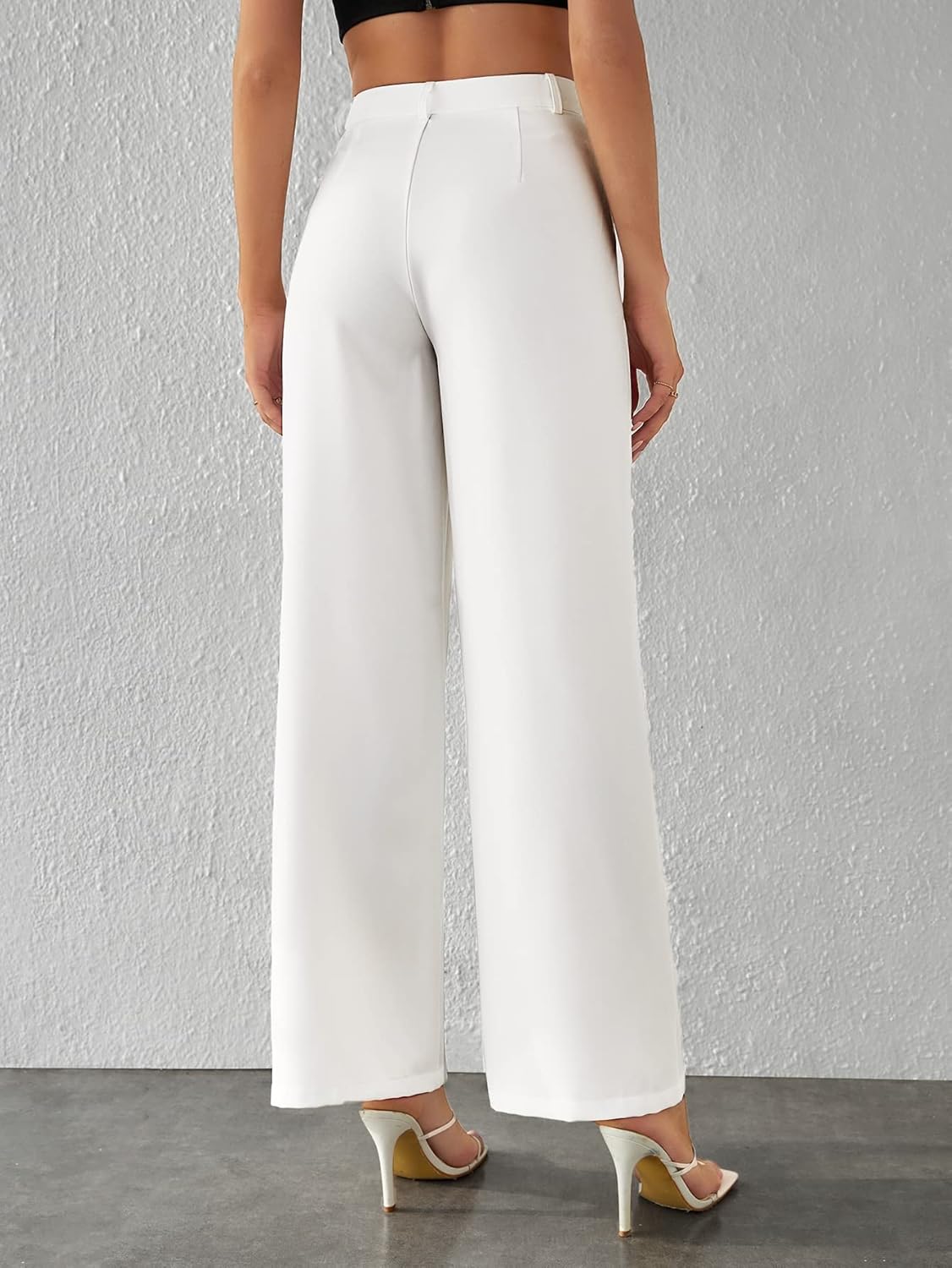 High Waist Drooping Wide Leg Pants - Image 9