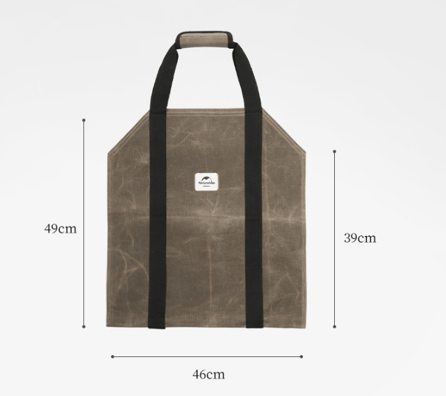 Title 2, Oil Wax Canvas Firewood Buggy Bag Multifunctional