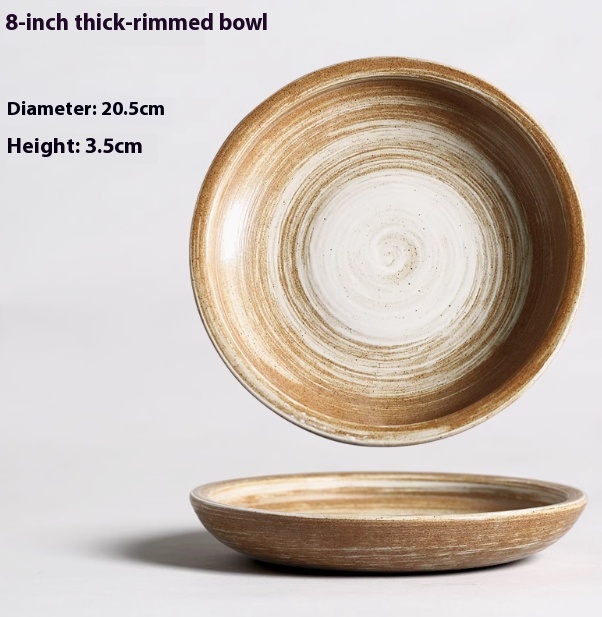 Rich bowl with thick edge