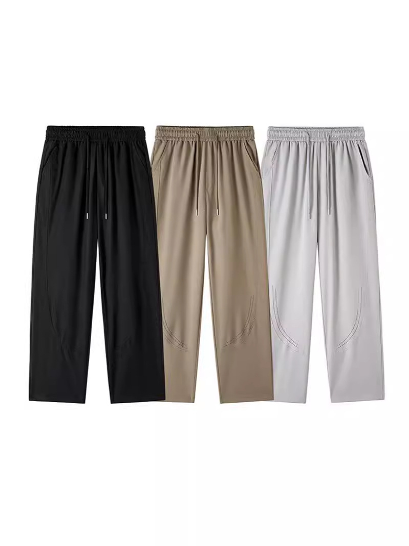 Men's Summer Thin Ice Silk Casual Pants