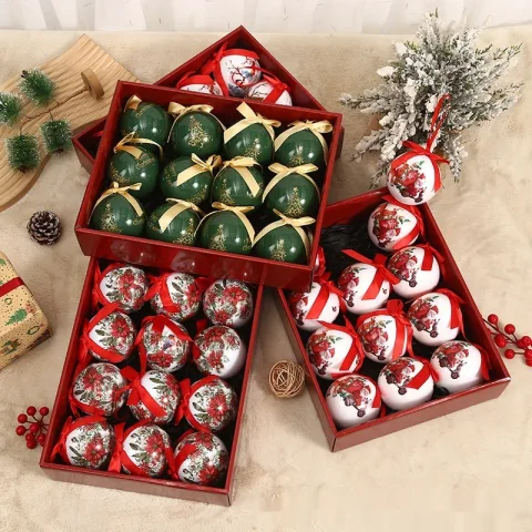 Exquisite Printing Christmas Tree Ornament Ball