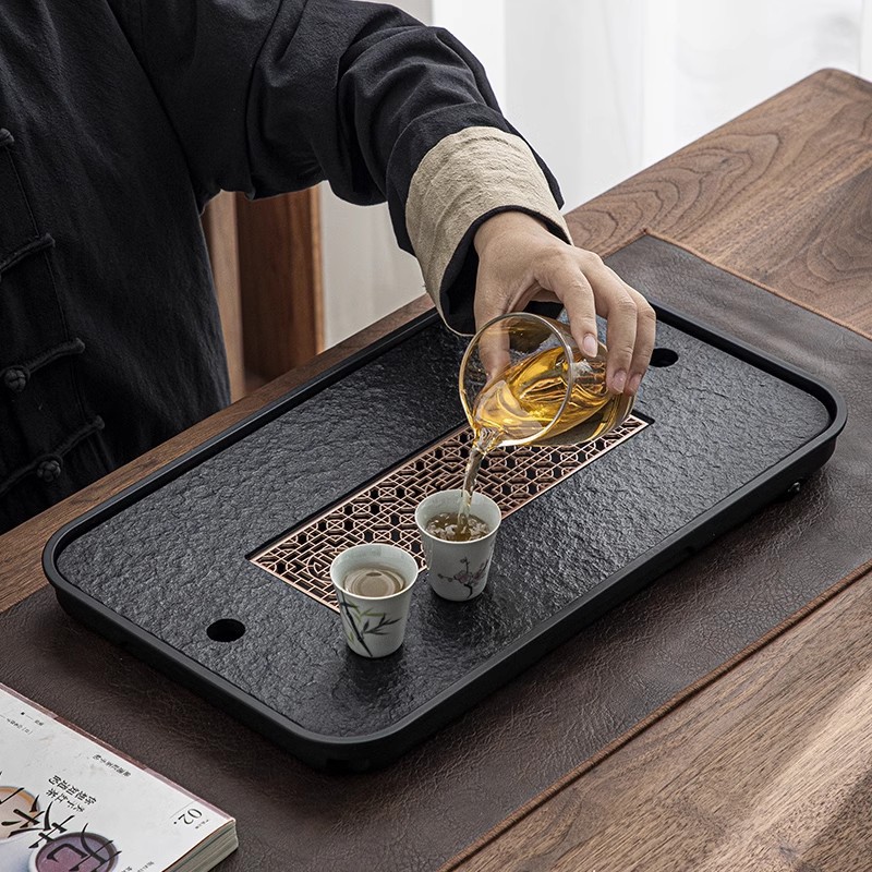 Title 1, Small Tea Tray Kung Fu Tea Set Household Tray D...