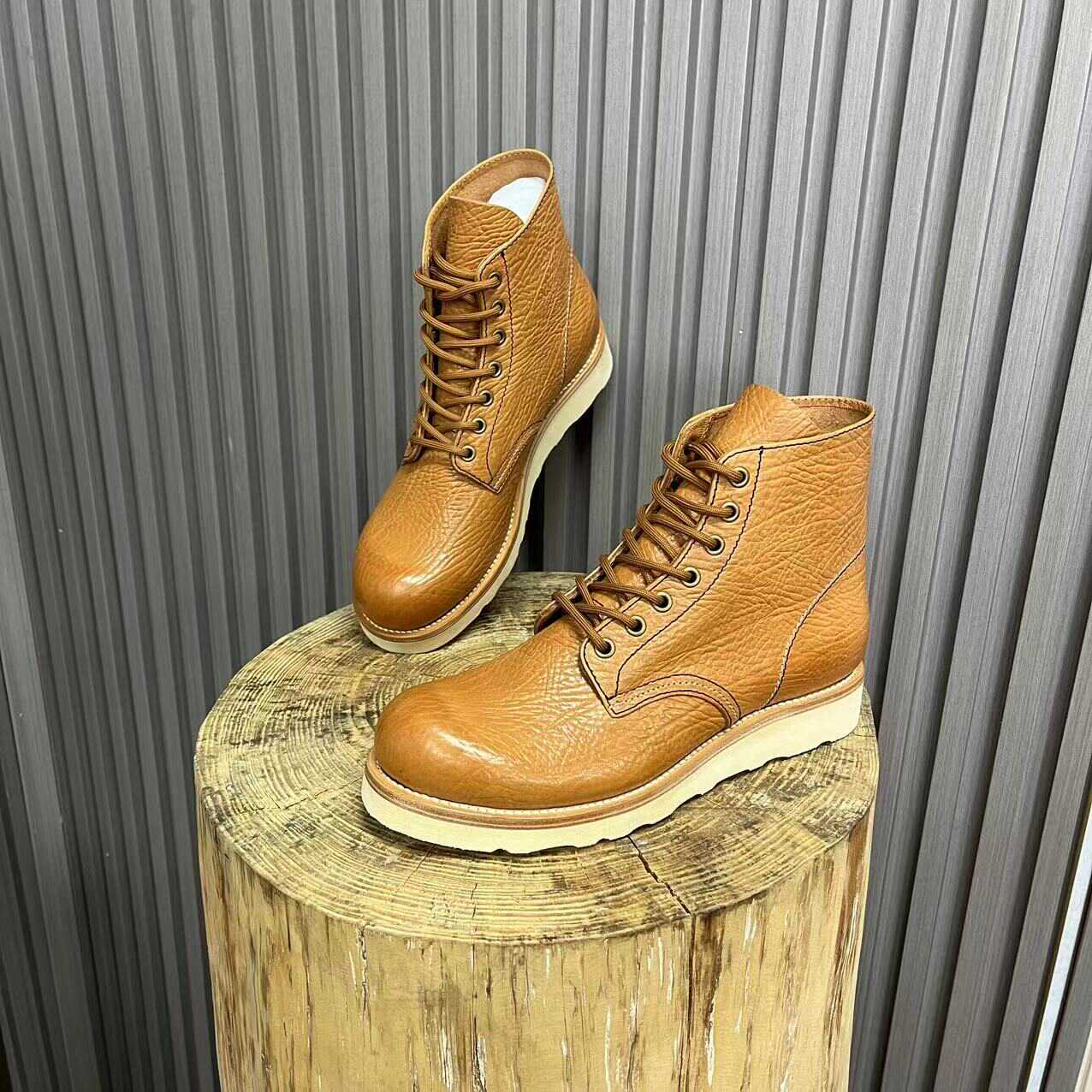 Title 8, Botas Martin de Couro Masculinas Vintage Para T...