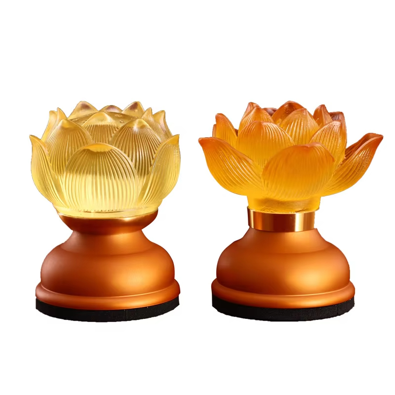 Title 5, Lampe Bouddha LED Lotus avec Charge Cristal, Br...