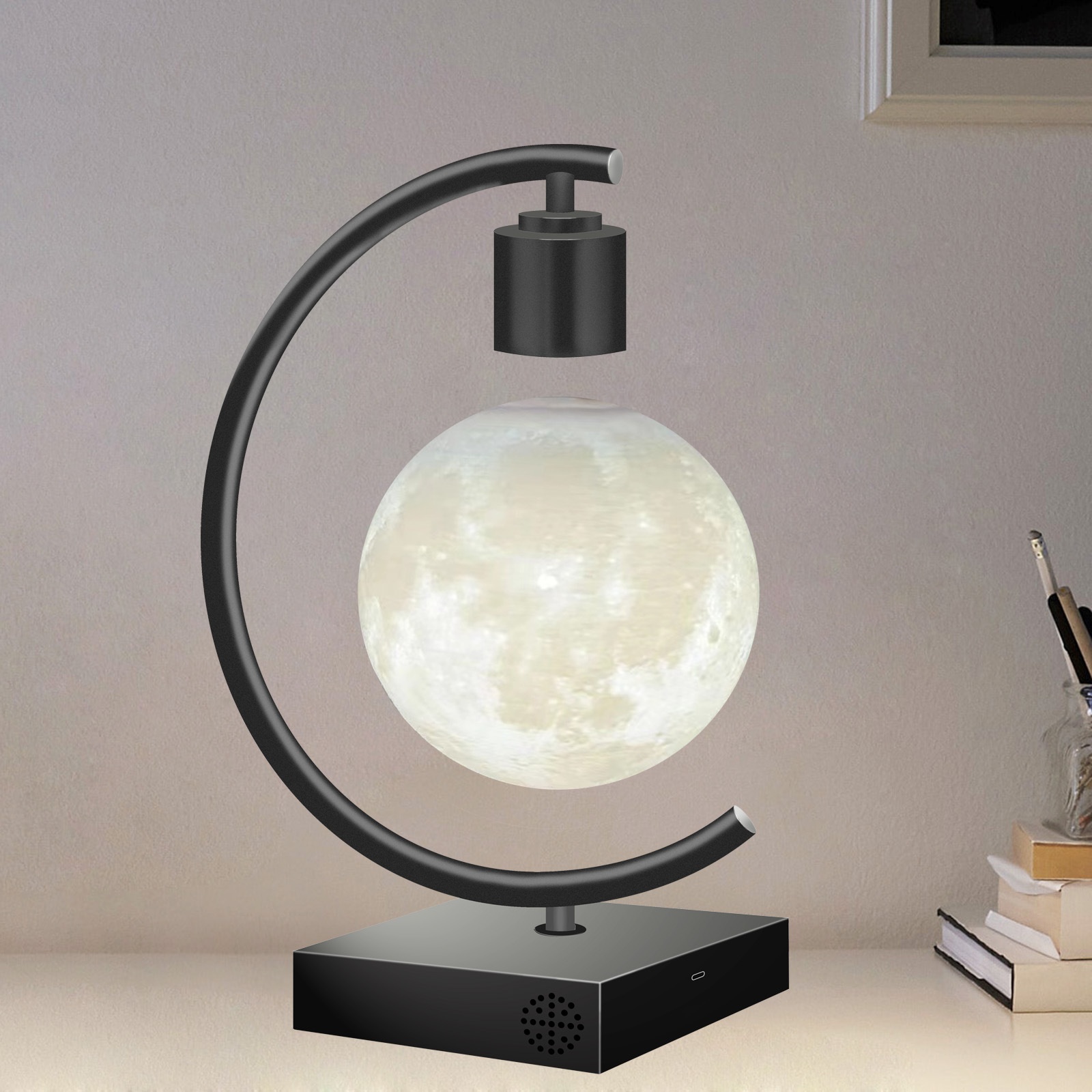 Title 5, Magnetic Suspension Moon Light Bluetooth Audio ...