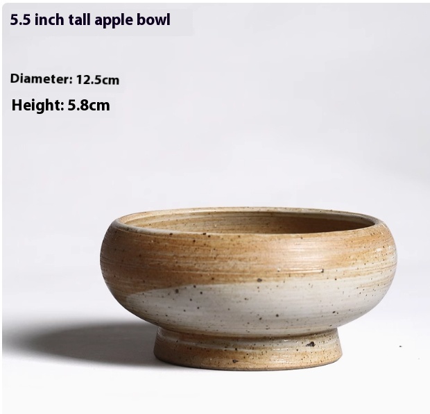 A tall apple bowl