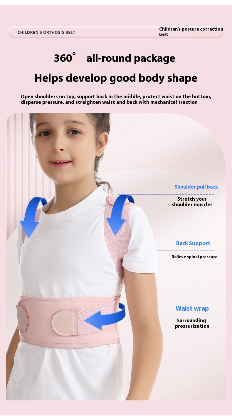 Title 2, Back Open Shoulder Straight Back Orthotics Band