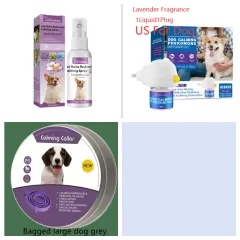 Pet Cat And Dog Anti-stress Mood Soothing Agent Aromatherapy Diffuser - Lavender Fragrance Set 1 - View 1