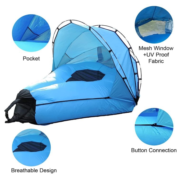 Title 2, New Inflatable Lazy Sofa Mattress Outdoor Beach