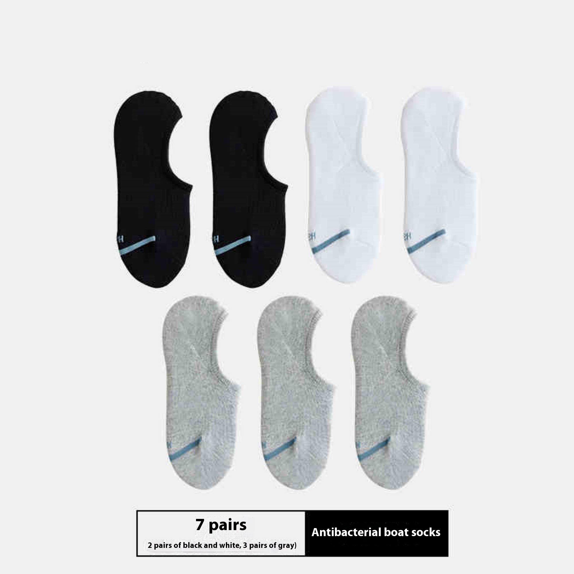 Ship socks Black white gray