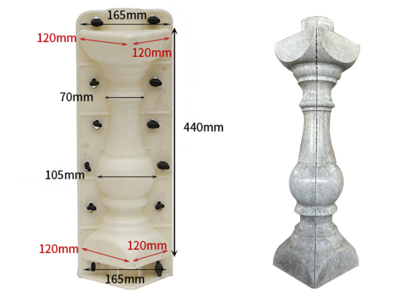 Title 1, Fashion Cement Vase Cast-in-place Mold