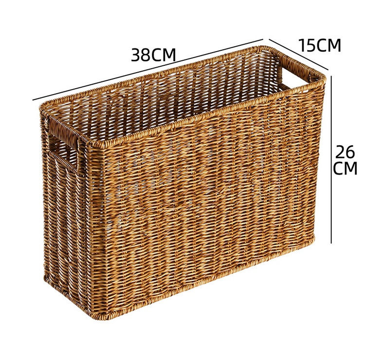 Title 6, Japanese Straw Magazine Basket Storage Basket