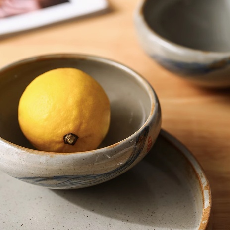 Household Ceramic Bowl Creative Dessert Bowl Japanese Style
