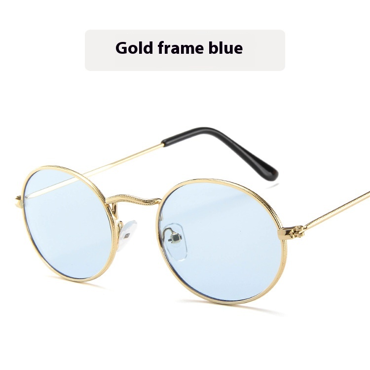Gold Frame Blue Lens