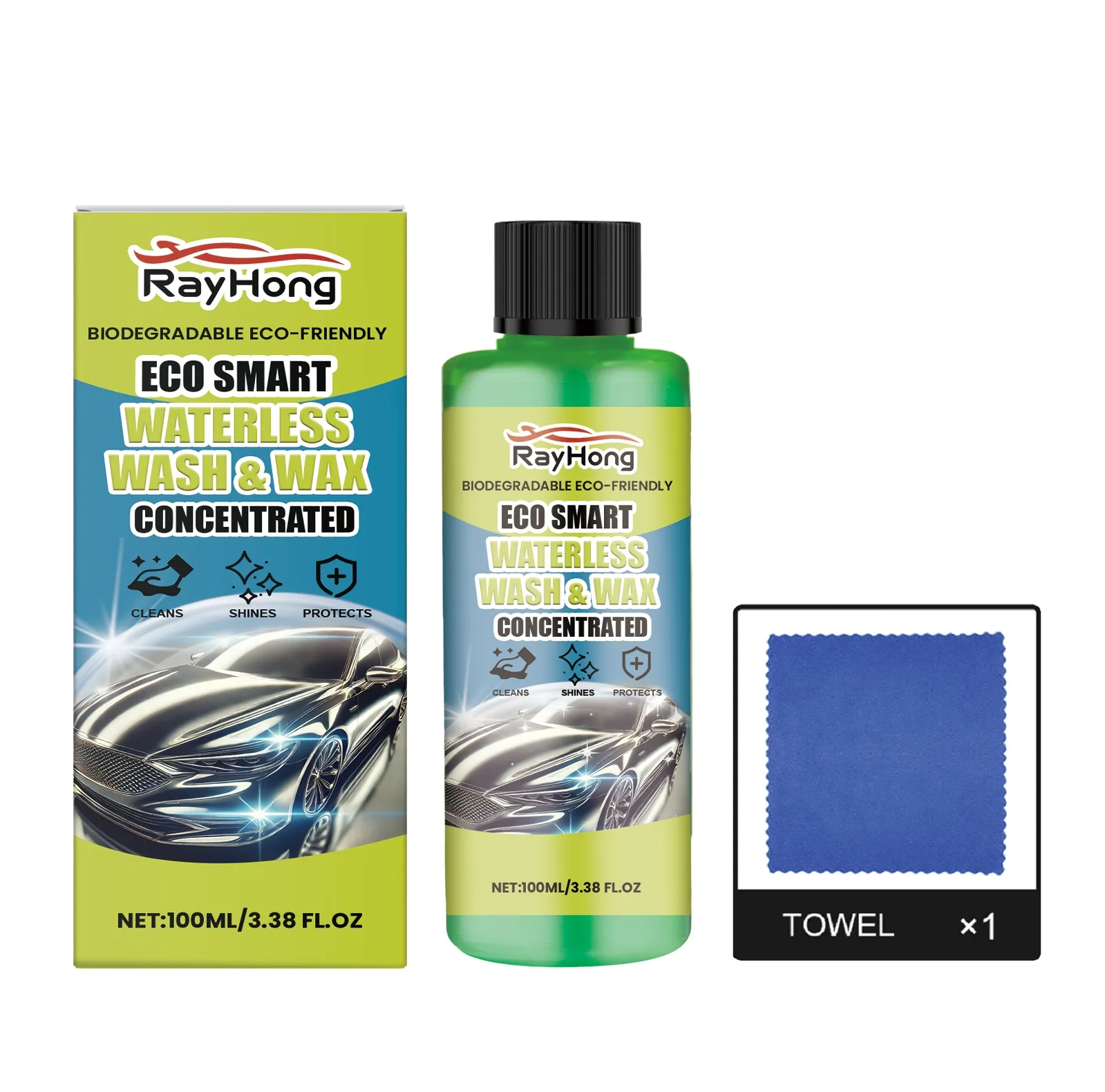 Water Free Car Wash And Cleaning Kit
