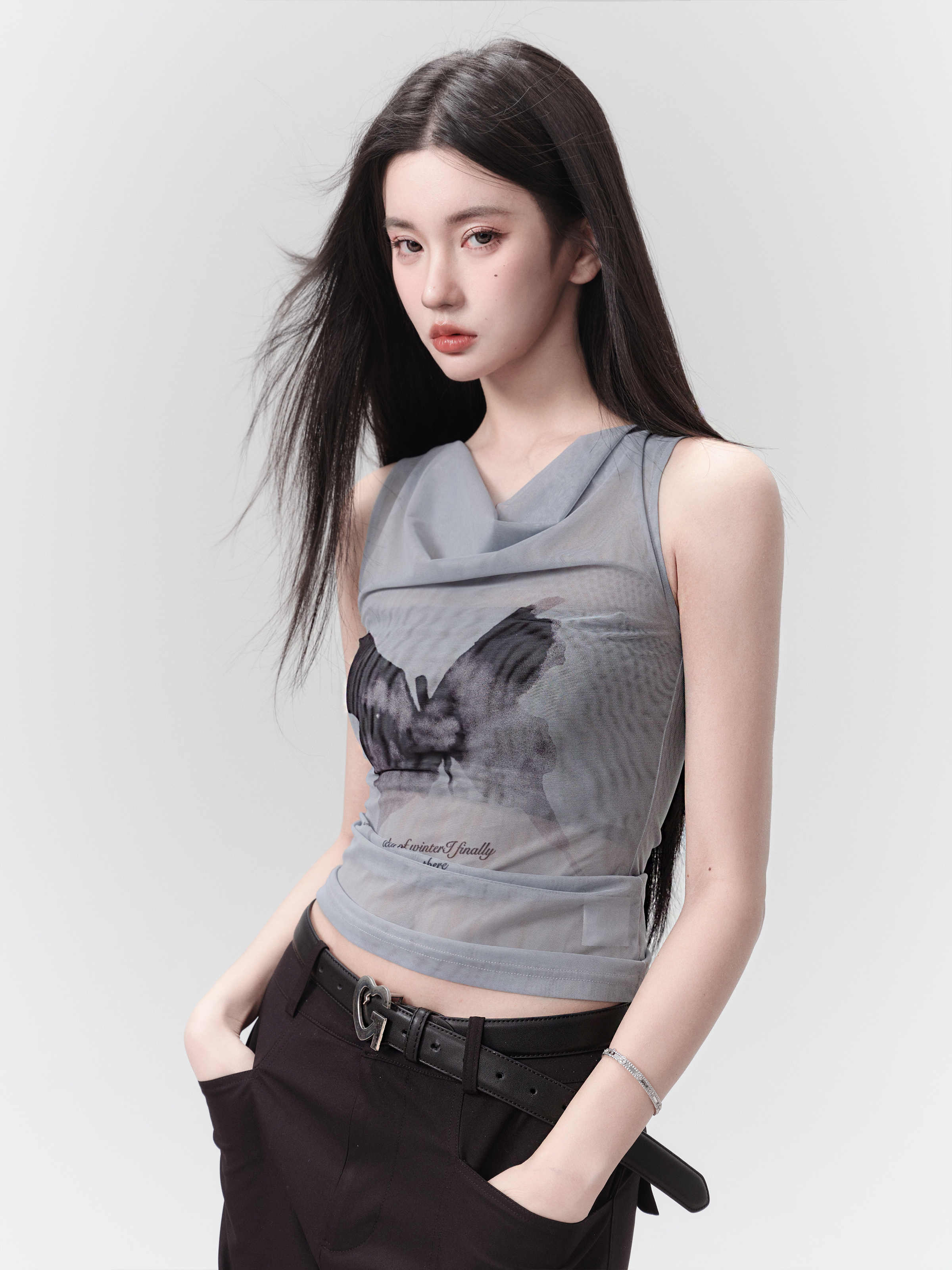 Butterfly Print T-shirt Sweet And Unique